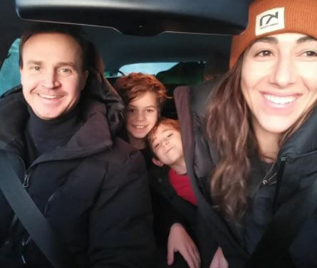 Lauri Lassila with his wife Lydia Lassila and children at Lapland.